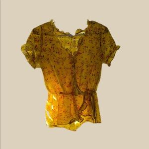 Sienna Sky, wrap shirt. Size small.